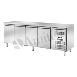 Masă frigorifică cu 4 uși și agregat lateral 2230x700x850 mm, Amitek - Img 3