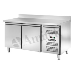 Masă frigorifică pentru patiserie cu 2 uși și rebord, 1510x800 mm, Amitek - Img 3