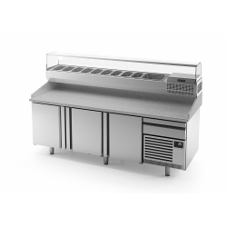 Masă frigorifică pentru pizza cu 3 uși, Infrico - Img 2