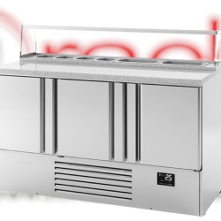 Masă frigorifică pentru pizza/salate 1460x700x875 mm, 355L, Infrico Spania