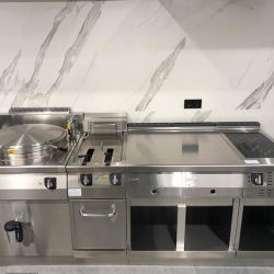 Mașină de gătit electrică cu plită vitroceramică, 2 zone de gătit și suport deschis - Img 5