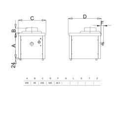 Mașină de înghețată cu extragere manuală 6L/h, răcire cu aer, Staf59 - Img 3