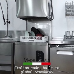 Mașină de spălat vase cu capotă, mese intrare-ieșire și baterie tip duș - Img 9