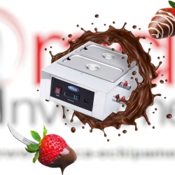 Mașină de topit, temperat ciocolata, 2 x GN1/3, Maxima