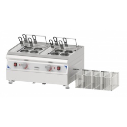 Mașină electrică de banc de gătit paste 2x9 L cu robinet de umplere - Img 2