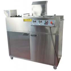 Mașină tip bandă pentru prăjire (friteuză), blansare sau fierbere pe gaz, 60 L, bandă 320 mm - Img 2