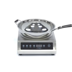 Plită cu inducție Wok 26 cm, profesională Maxima - Img 6