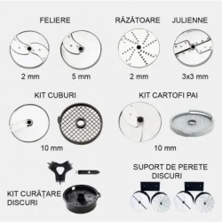 Robot profesional pentru tăiat legume CL50 ULTRA, cu 8 discuri, Robot Coupe - Img 13
