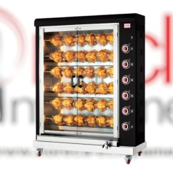 Rotisor electric negru, 6 țepușe, 36 pui CB Italia