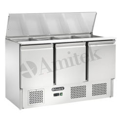 Saladetă frigorifică profesională ventilată 4x GN1/1, Amitek AK923V - Img 2