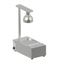 Stație de menținut la cald cu Bain Marie și lampă cu infraroșu, Casselin - Img 2