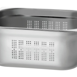 Tavă de inox (perforată) GN2/3 h 150 mm - Img 2