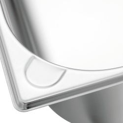 Tavă de inox (suprafață mată) GN1/1 h 150 mm - Img 4