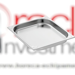 Tavă de inox (suprafață mată) GN2/3 h 40 mm