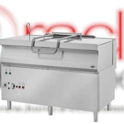 Tigaie basculantă electrică 400V, 205 Litri, 90 cm Adâncime