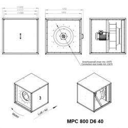 Ventilator de extracție, 22560 m3/h, Ruck MPC 800 D6 40 - Img 5