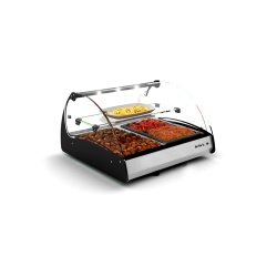 Vitrină caldă orizontală SPLENDID Bain-Marie, 2 cuve GN1/1, Sayl - Img 2