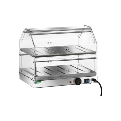 Vitrină de patiserie caldă cu 2 rafturi, Forcar - Img 2
