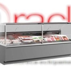 Vitrină frigorifică de expunere 2500x1220 mm, magazin sau supermarket, Infrico