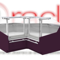 Vitrină frigorifică de expunere, incorporabilă, inox, 2769x1220 mm, Infrico