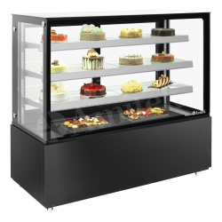 Vitrină frigorifică neagră pentru cofetărie/patiserie, Velvet 1540, Amitek - Img 2