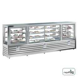 Vitrina frigorifica orizontala gelaterie-patiserie cu 4 compartimente 264+528+264 L