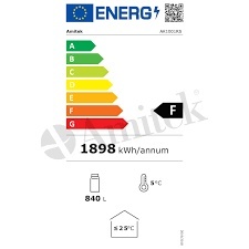 Vitrină frigorifică pentru băuturi cu uși glisante, 850 litri, Amitek - Img 2