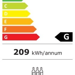 Vitrină frigorifică pentru vin 261 Litri, 2 zone de temperatură, Forcar - Img 3