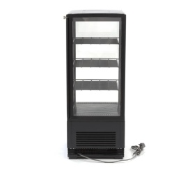 Vitrină frigorifică verticală, 78 Litri neagră - Img 3
