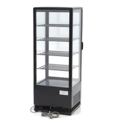 Vitrină frigorifică verticală, 98 Litri neagră - Img 4