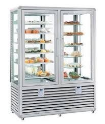 Vitrina frigorifica verticala dubla gelaterie-patiserie cu 2 usi, 848 L