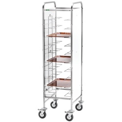 Cărucior inox 10 tăvi universal, Forcar - Img 2