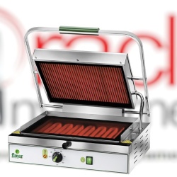 Contact grill cu placă ceramică netedă/striată, Fimar