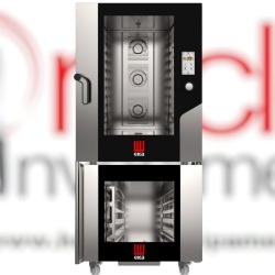 Cuptor electric combisteamer 10 tăvi 60x40 cm touchscreen, dospitor și hota, Eka Italia