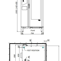 Cuptor electric combisteamer EGO RACK, 20 tăvi, touchscreen - Img 7