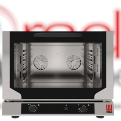Cuptor electric cu convecție și grill 4 tăvi 60x40 cm electromecanic, abur indirect Eka Italia
