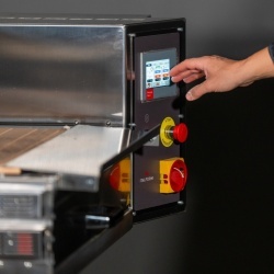 Cuptor pe gaz tip tunel cu bandă samotă, 1000 covrigi sau 120 pizza /oră, ItalForni Italia - Img 4