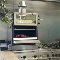 Cuptor pentru steak pe cărbuni, deschidere verticală, Pira 70 LUX ED - Img 8