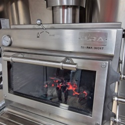 Cuptor pentru steak pe cărbuni, deschidere verticală, Pira 70 Silver ED - Img 4
