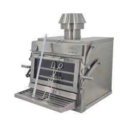 Cuptor pentru steak pe carbuni, deschidere verticala, Pira 70 XL Silver ED - Img 7