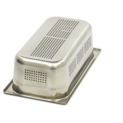 Cuvă GN1/3 inox perforată 100 mm - Img 3