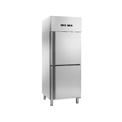 Dulap frigorific cu congelator din inox, 225+225 litri, -2/+8°C, -18/-22°C, Amitek - Img 3