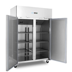 Dulap frigorific inox 1200 Litri cu roți, 6 Rafturi Reglabile GN 2/1 - Img 6