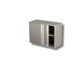 Dulap inox de perete cu uși glisante, 1400x400x800 mm - Img 2