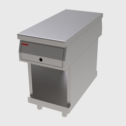 Element neutru inox 100 cm cu sertar GN 1/1, Jemi - Img 2