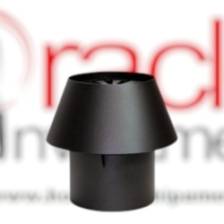 Element terminal evacuare negru, h 235 mm