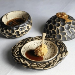 Farfurie fine dining cu capac 17x8 cm, set de 3 bucăți, Teide - Img 3