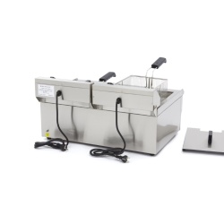 Friteuză electrică 2×16 Litri, cu robinet - Img 4