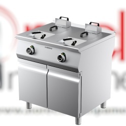 Friteuză electrică profesională 13+13 Litri, cuva in V, Desco Italia