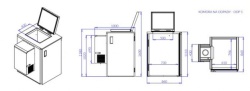 Goș de gunoi reciclare refrigerant, inox 480 Litri - Img 3